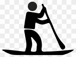 Stand Up Paddle Icon Clipart