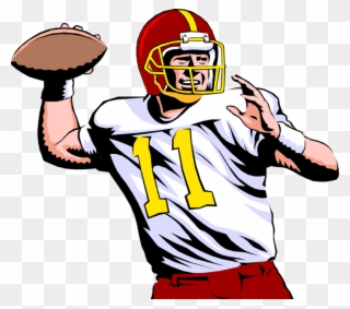Banner Library Download Of Techflourish Quarterback - Playing American Football Clipart - Png Download