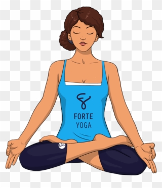 Lotus Yoga Pose Forte - Yoga Position Lotus Clipart