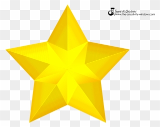 Gold Star Icon To Download For Free - Clouds Moon And Stars Clipart