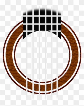Classical Guitar Simple W O Sound Hole - Guitar Sound Hole Png Clipart