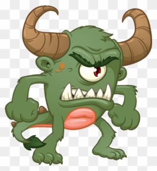 Internet Troll - Women - Green Monster Clipart