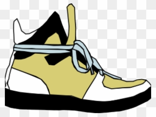 Gym Shoes Clipart Yellow - Side View Sneaker - Png Download