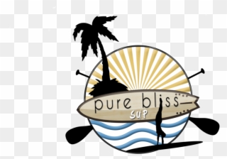 Pure Bliss Is A Family Owned Paddle Board Rental Company - Paddleboarding Clipart