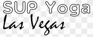 The Only Stand-up Paddle Board Yoga Provider In The - Calligraphy Clipart