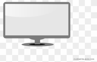 Clipart Stock Computer Black And White Clipart - Computer Monitor - Png Download