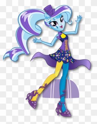 Artwork Clipart My Little Pony Rainbow - Da Trixie Equestria Girl - Png Download