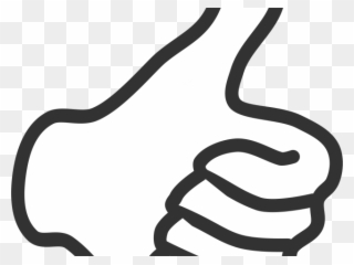 Customer Clipart Thumbs Up - White Thumbs Up Png Transparent Png
