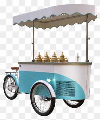 Bicycle Ice Cream Cart - Ice Cream Cart Png Clipart