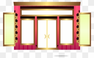 Net » Clip Art » Store Fronts Shop 16 Squiggly Svg - Building - Png Download