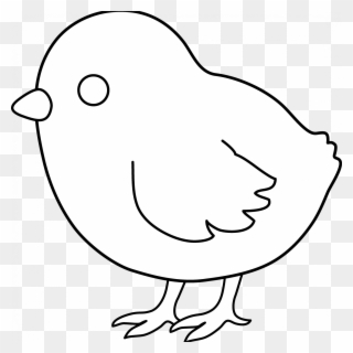 Chick Coloring Pages Cute Baby Chick Coloring Pages - Baby Chick Clip Art Black And White Free - Png Download