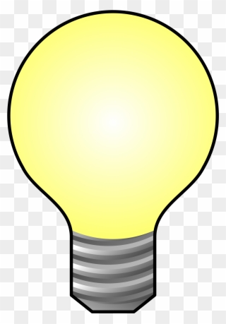 Light Bulb Icon - Transparent Background Light Bulb Clip Art - Png Download