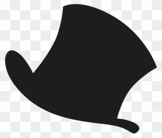 Top Hat Silhouette Clip Art - Png Download