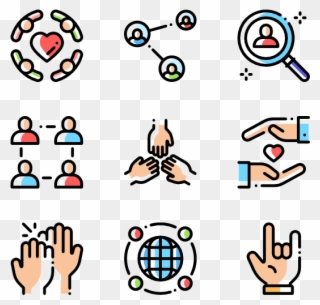 Friendship - Icons Stock Clipart