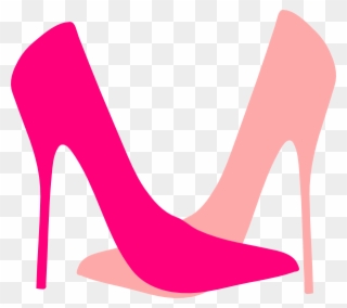Pink Clip Art - Pink High Heels Cartoon - Png Download