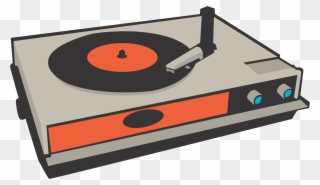 Phonograph Record Disc Jockey Music Clip Art - Vinyl Record Player Clipart - Png Download