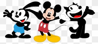 More Like Oswald The Lucky Rabbit By =mollyketty - Mickey Mouse And Felix The Cat Clipart