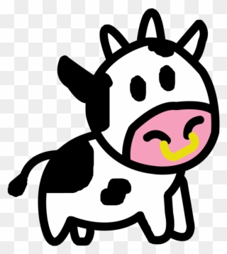 More Like Cartoon Cow Png Psd By Denai1 - Cute Cow Drawing Clipart