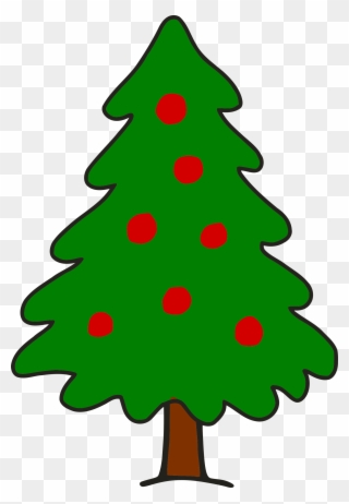 Christmas Tree Cartoon Png Simple Christmas Tree Clip - Simple Christmas Tree Clipart Transparent Png