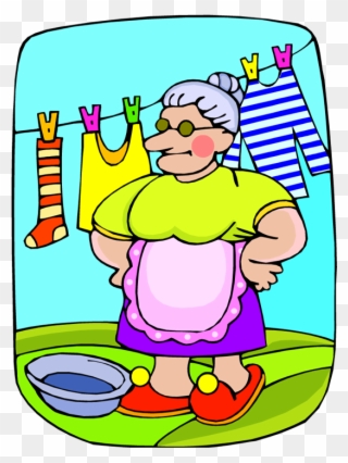 Sorting Laundry Cliparts - Hanging Of Clothes Clipart - Png Download