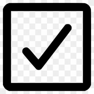 Box With Tick Clipart Checkbox Check Mark Computer - Tick In A Box - Png Download