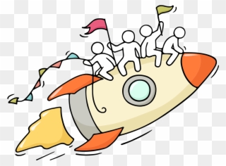 Solutions Ereteam Analyze Large - People On A Rocket Clipart