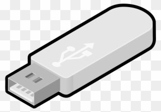 Computer Clipart Pendrive - Clip Art Flash Drive - Png Download