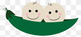 Peas Drawing Pod Meaning - Happy Birthday To A Twin Clipart