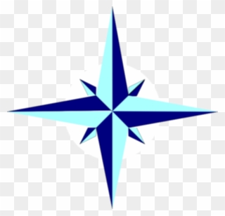 Compass Rose Star Md - Clipart North Star - Png Download