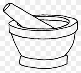 Picture - Mortar And Pestle Drawing Clipart