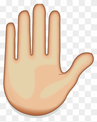 Hand Emoji Clipart Emoji Meaning - Raised Hand Emoji Png Transparent Png