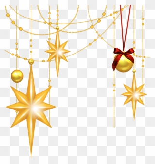 Free Christmas Star Clipart - Christmas Clip Art Stars - Png Download