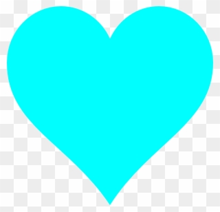 Light Blue Heart Clip Art At Clker - Light Blue Love Heart - Png Download