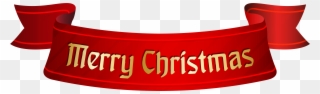 Merry Christmas Banner Transparent Clipart