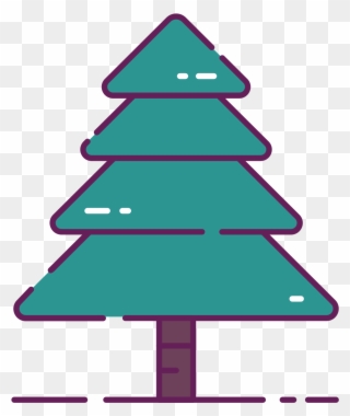 Natural Christmas Tree Clip Art - Christmas Tree Presents Png Transparent Png