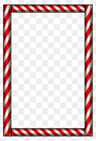 Candy Cane Clipart Design - Candy Cane Clip Art Borders - Png Download
