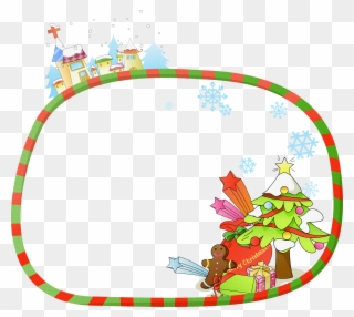 Christmas Frames, Christmas Fun, Winter Clipart, Decorative - Marco De Navidad Animado - Png Download