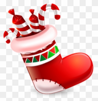 Xmas Stocking Png Picture Clipart - Christmas Sock Vector Png Transparent Png
