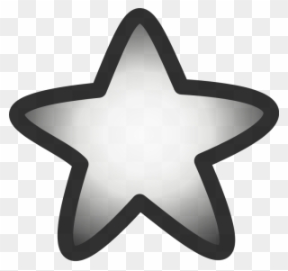 Silver Star Clipart - Silver Star Clip Art - Png Download