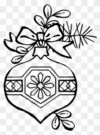 Christmas Ornament - Ornament Coloring Pages Clipart