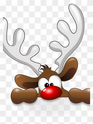 Free Reindeer Clipart Reindeer Santa Claus Clip Art - Funny Reindeer Throw Blanket - Png Download