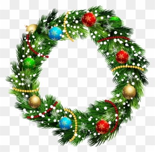 Christmas Wreath Png Clip Art Image - Transparent Clip Art Christmas Wreath