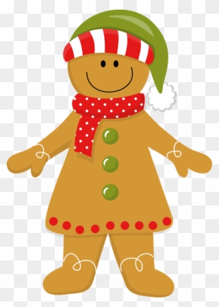 Christmas Gingerbread Girl * - Gingerbread Woman Clipart - Png Download