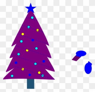 Free Purple Christmas Cliparts, Download Free Clip - Christmas Tree Png Purple Transparent Png