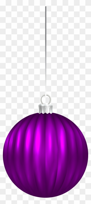 Purple Christmas Ball Ornament Png Clip Art Image - Purple Christmas Ornament Png Transparent Png