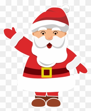 Christmas Ornament Santa Claus Christmas Day H&m - Santa Waving Clipart