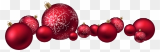 Red Christmas Ball Png - Christmas Balls Transparent Png Clipart