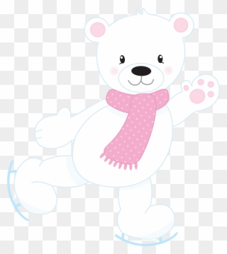 Holiday Clipart Polar Bear - Portable Network Graphics - Png Download