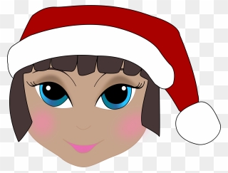 Christmas Elf Anime Svg Vector File, Vector Clip Art - Christmas Elf Face - Png Download