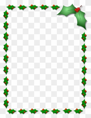 Free Download Christmas Holly Border Clipart Borders - Christmas Page Borders Png Transparent Png